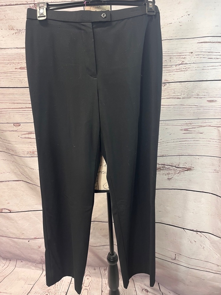 Haggar Pants Womens 10 Average Black Dress Business Classic Stretch‎ Work